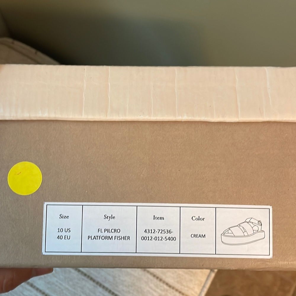 Pilcro Platform Fisher Cream Sandal